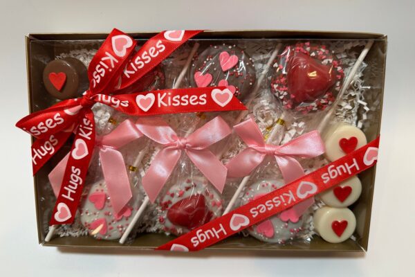 Chocolate Covered Oreo Lollipops Valentine Gift Box - Image 3