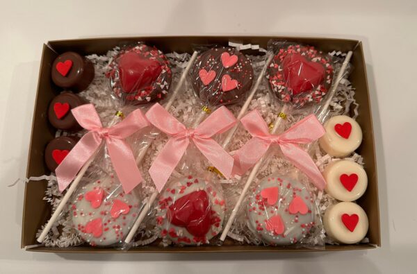 Chocolate Covered Oreo Lollipops Valentine Gift Box - Image 6
