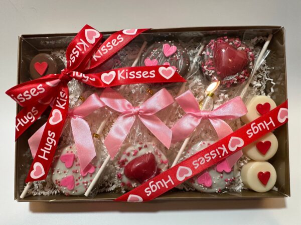 Chocolate Covered Oreo Lollipops Valentine Gift Box - Image 9