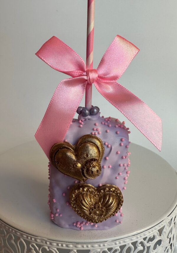 12-Chocolate Covered Rice Krispie Treats for Valentines Day or Wedding Favor - Image 5