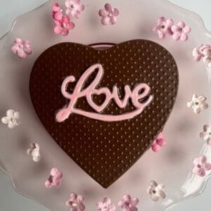 8oz Chocolate Love Heart For Anniversary Gift/Birthday Gift/Valentines Gift