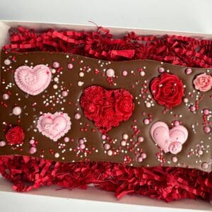 Heart Decorated Chocolate Bar Gift Box