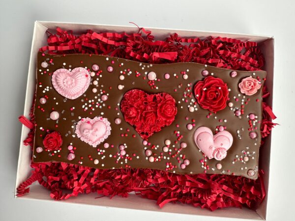 Heart Decorated Chocolate Bar Gift Box