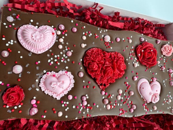 Heart Decorated Chocolate Bar Gift Box - Image 4
