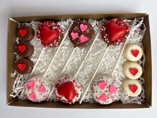 Chocolate Covered Oreo Lollipops Valentine Gift Box - Image 7