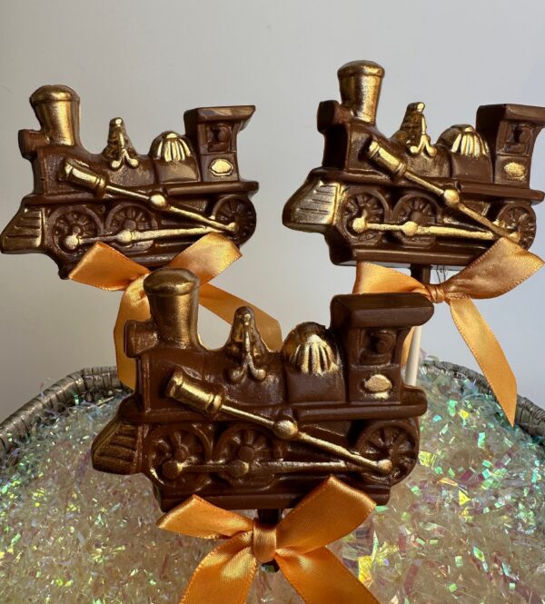 12-Milk Chocolate Train Lollipops