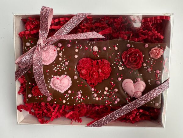 Heart Decorated Chocolate Bar Gift Box - Image 2