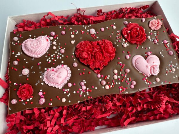 Heart Decorated Chocolate Bar Gift Box - Image 5