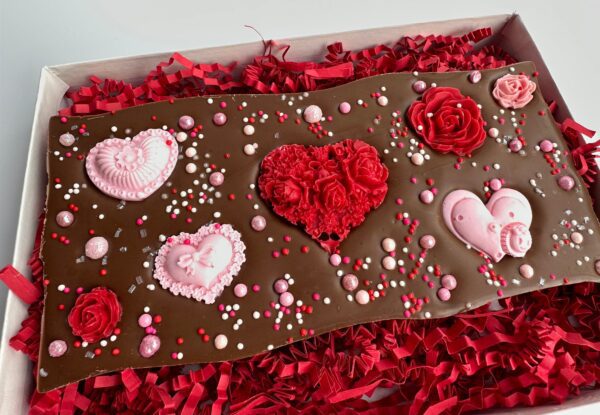 Heart Decorated Chocolate Bar Gift Box - Image 7