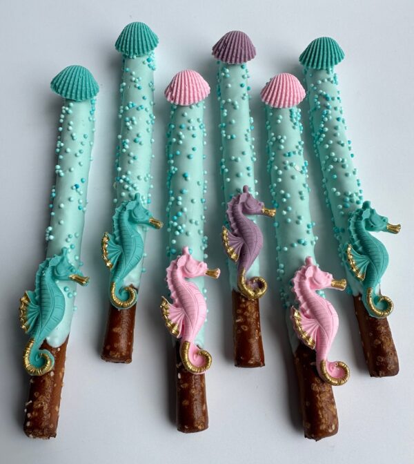 12-Under the Sea Chocolate Covered Pretzels