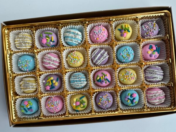 24-Decorated Chocolate Covered Mini Oreos Gift Box for Anniversary Gift/Birthday Gift/Any Occasion Gift/Special Occasion