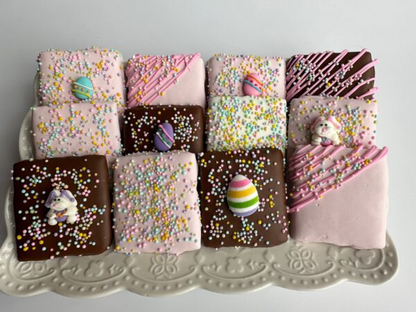 Easter Decorated Chocolate Covered Graham Crackers for Easter Basket/ Easter Gift - Image 5