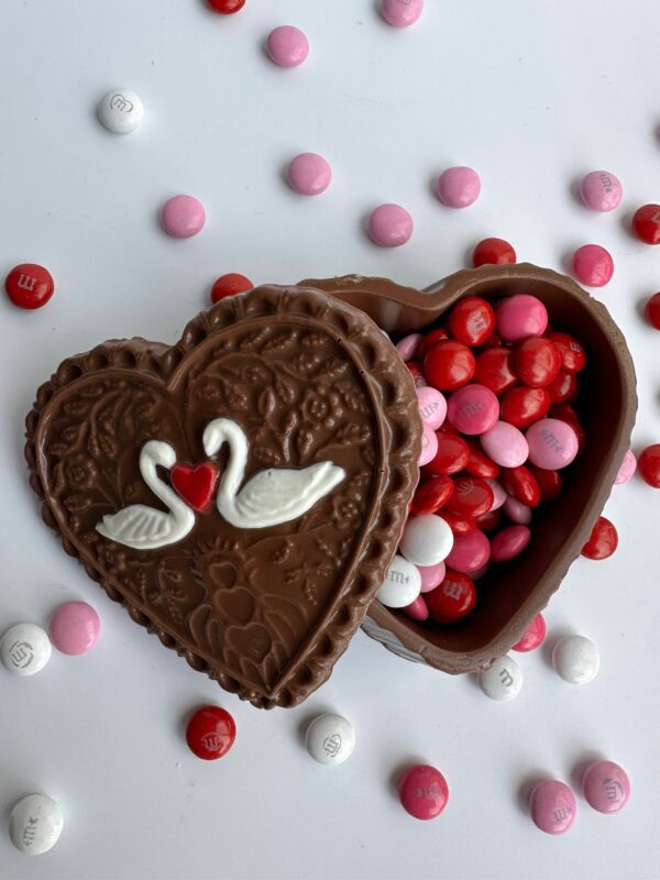 Swan Chocolate Box Filled with Candy