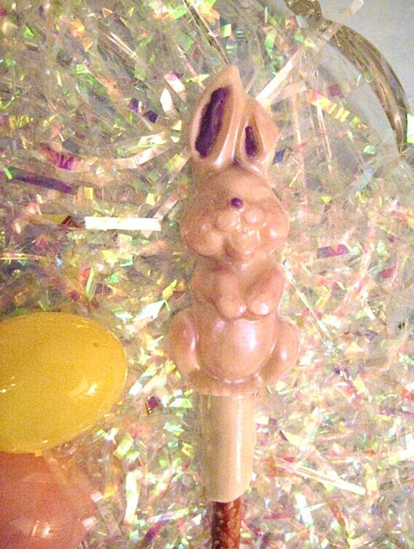 12-Chocolate Covered Easter Bunny Pretzel Rods - Image 4