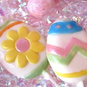 12-Easter White Chocolate Egg Lollipops