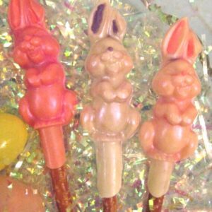 12-Chocolate Covered Easter Bunny Pretzel Rods