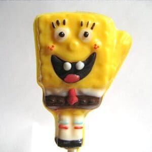 12-Chocolate Spongebob Squarepants Lollipop Favors For Birthday Party/Party Favors/Spongebob theme