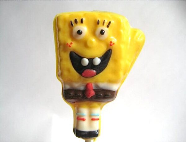 12-Chocolate Spongebob Squarepants Lollipop Favors For Birthday Party/Party Favors/Spongebob theme