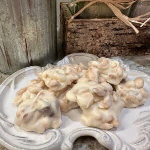10 Ounces of Creamy White Chocolate Covered Peanuts