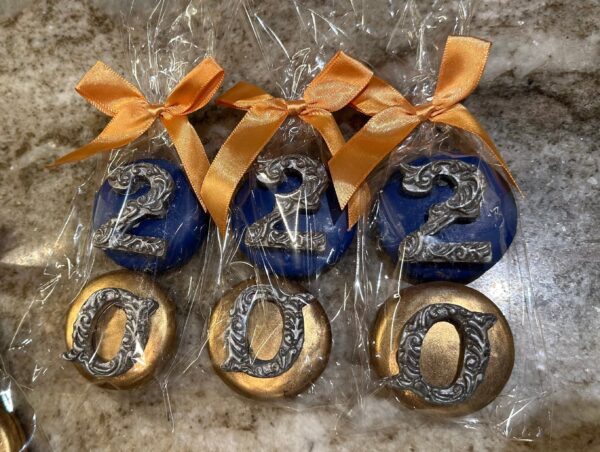 24-Chocolate Covered Oreos (12 sets) With Numbers For Anniversary Party Favors/Birthday Party Favors