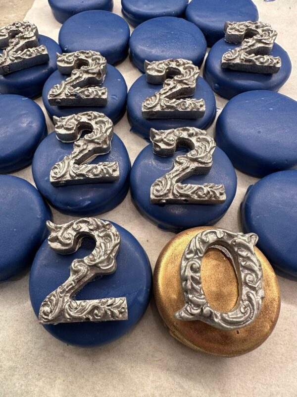 24-Chocolate Covered Oreos (12 sets) With Numbers For Anniversary Party Favors/Birthday Party Favors - Image 2