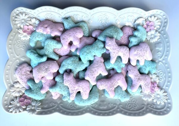 Chocolate Covered Animal Crackers in Pastel Pink and Blue For Baby Shower/Birthday/Mothers Day - Image 6