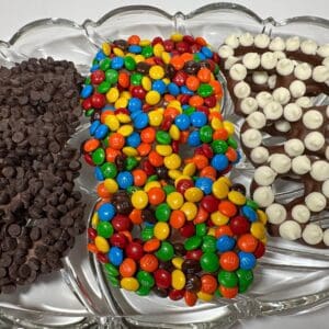 12-Gourmet Chocolate Covered Pretzel Twists With Toppings