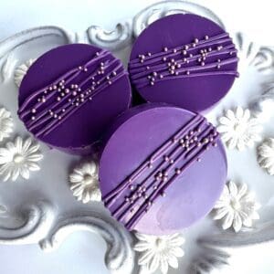 12-Grape Colored Chocolate Covered Oreos For Wedding/Wedding Shower/Bridal Shower