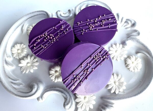 12-Grape Colored Chocolate Covered Oreos For Wedding/Wedding Shower/Bridal Shower