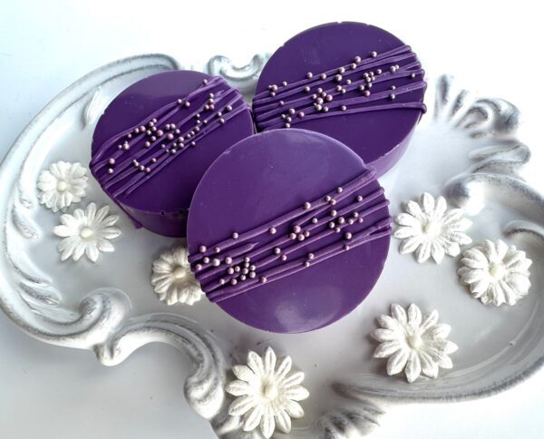 12-Grape Colored Chocolate Covered Oreos For Wedding/Wedding Shower/Bridal Shower - Image 4