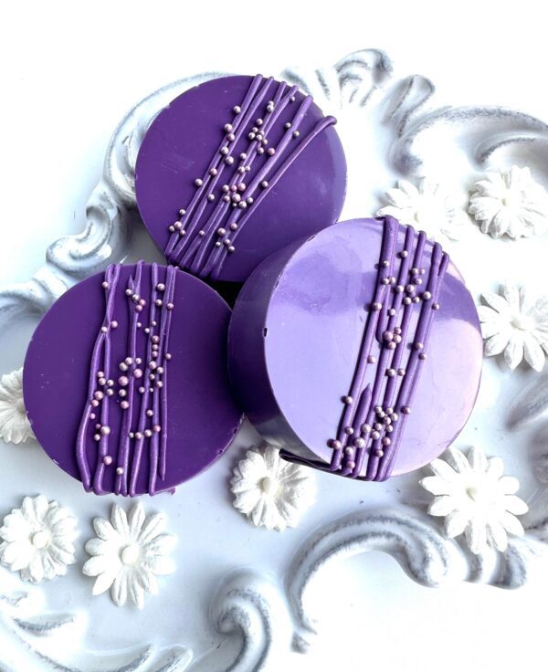12-Grape Colored Chocolate Covered Oreos For Wedding/Wedding Shower/Bridal Shower - Image 5