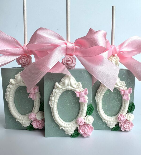 12-Glittery Chocolate Covered Rice Krispie Treats For Wedding/Birthday/Baby Shower