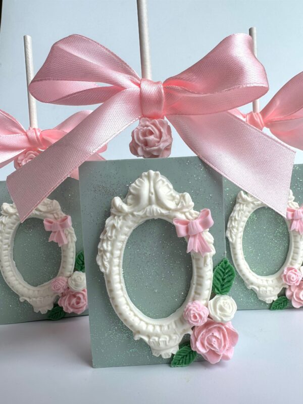 12-Glittery Chocolate Covered Rice Krispie Treats For Wedding/Birthday/Baby Shower - Image 5