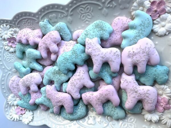 Chocolate Covered Animal Crackers in Pastel Pink and Blue For Baby Shower/Birthday/Mothers Day - Image 5