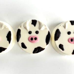 12-Cow Chocolate Covered Oreos For Birthday Party/Party Favors