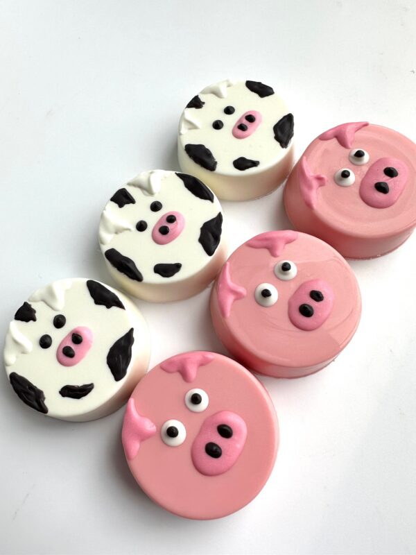 24-Cow & Pig Chocolate Covered Oreos For Birthday Party/ Party Favors - Image 3