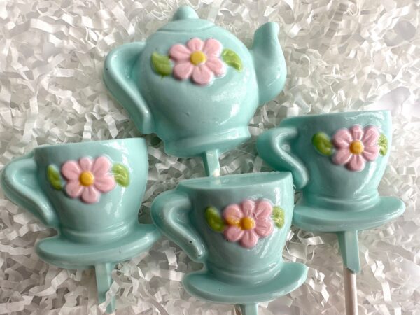 24-Time For Teapots and Teacups Chocolate Lollipops
