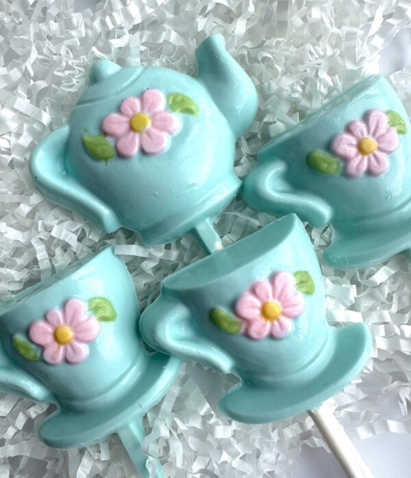 24-Time For Teapots and Teacups Chocolate Lollipops - Image 2