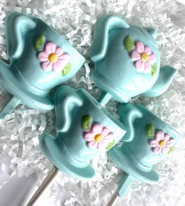 24-Time For Teapots and Teacups Chocolate Lollipops - Image 4
