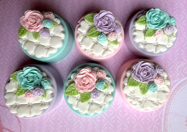 12-Flower Decorated Pastel Chocolate Covered Oreos For Wedding/Baby Shower/Birthday Party - Image 3