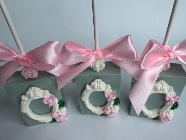 12-Glittery Chocolate Covered Rice Krispie Treats For Wedding/Birthday/Baby Shower - Image 4
