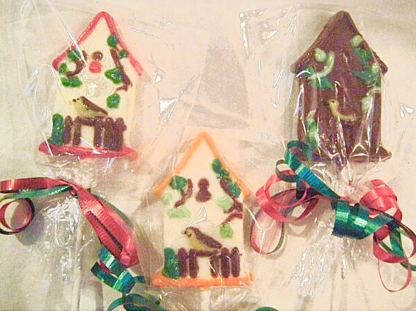 12-Chocolate Bird House Lollipops