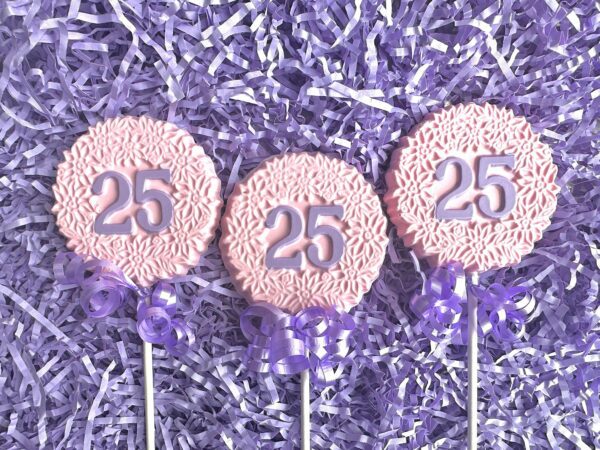 12-25th Chocolate Lollipop Favors For Birthday Party/Anniversary - Image 2