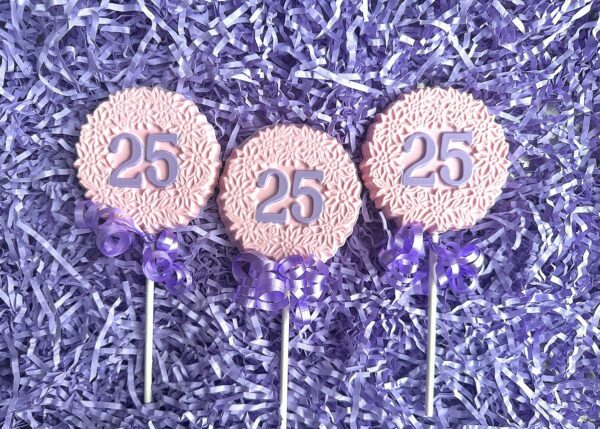 12-25th Chocolate Lollipop Favors For Birthday Party/Anniversary - Image 3