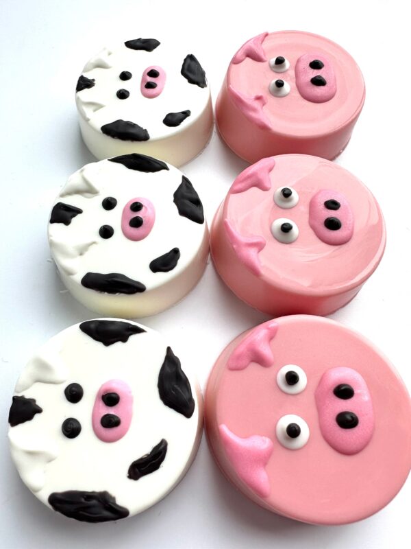 24-Cow & Pig Chocolate Covered Oreos For Birthday Party/ Party Favors - Image 4