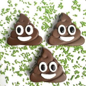12-Poop Emoji Chocolate Covered Oreos For Birthday Party/Gag Gift/Bachelor Party