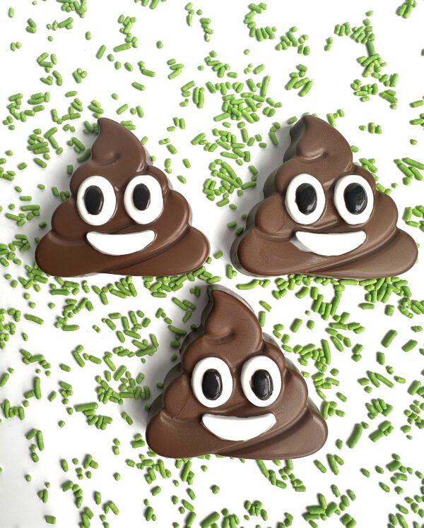 12-Poop Emoji Chocolate Covered Oreos For Birthday Party/Gag Gift/Bachelor Party