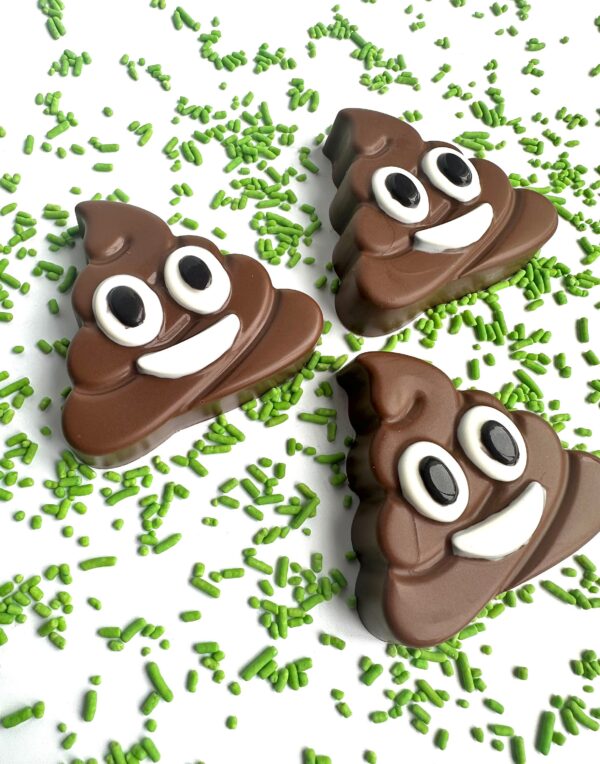 12-Poop Emoji Chocolate Covered Oreos For Birthday Party/Gag Gift/Bachelor Party - Image 2