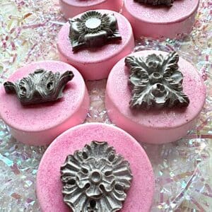 12-Shimmery Pastel Pink Chocolate Covered Oreos