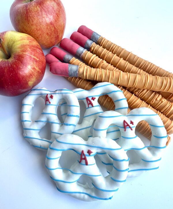 Chocolate Pretzel Pencils and Pretzel Papers Gift Box for Childrens Birthday Gift/Teacher Gift/Housewarming/Anytime gift - Image 5
